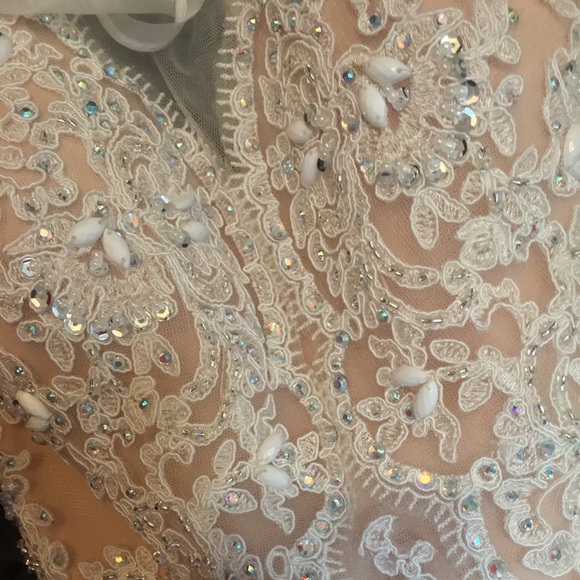 White Prom Dress - Picture 3 of 3